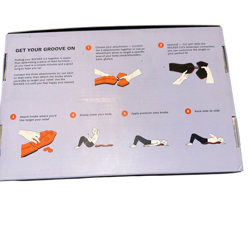 Trigger Point Rocker 2.0 Bottom Attachment & 6 Knobs Back Pain Muscles NEW - Picture 4 of 5